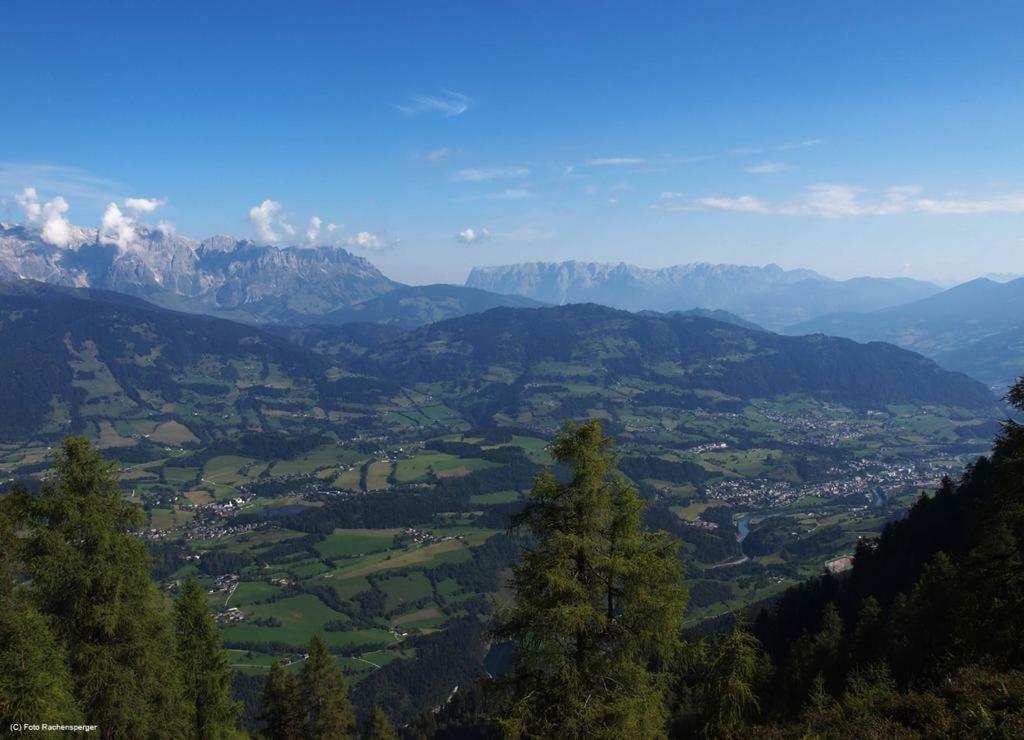 Biobergbauernhof Bergzeit Apartment In Goldegg Buitenkant foto